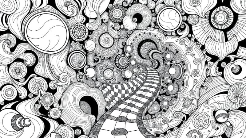 AI Trippy Coloring Pages Generator