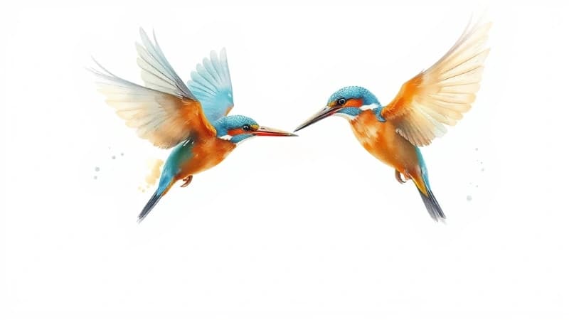 AI Watercolor Birds Generator
