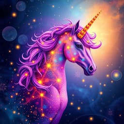 a mystical unicorn