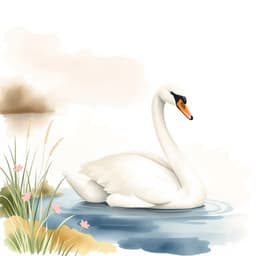 A swan by a lake