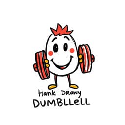 Strong Dumbbell with a Smiley Face