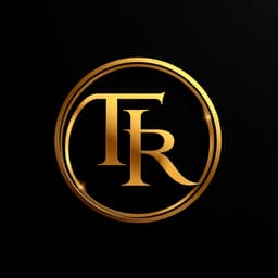 TR Monogram in Circular Frame