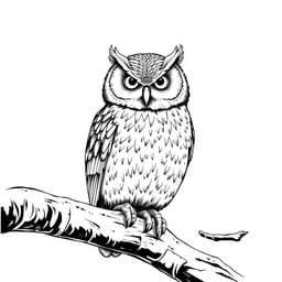 Owl on a Branch