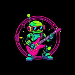 robot playing guitar