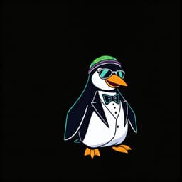 penguin in a tuxedo