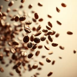 Coffee Beans in Weightless Motion