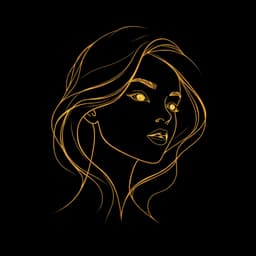 Golden Feminine Portrait