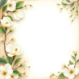 Magnolias, Jasmine, and White Lilies in shades of white, pale yellow, and green