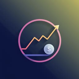 Design an icon that represents finance and investments, using sleek line graphs, currency symbols, or abstract charts that evoke financial strategies.