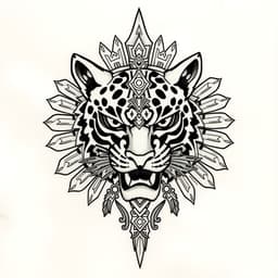 Aztec Jaguar Warrior Tattoo