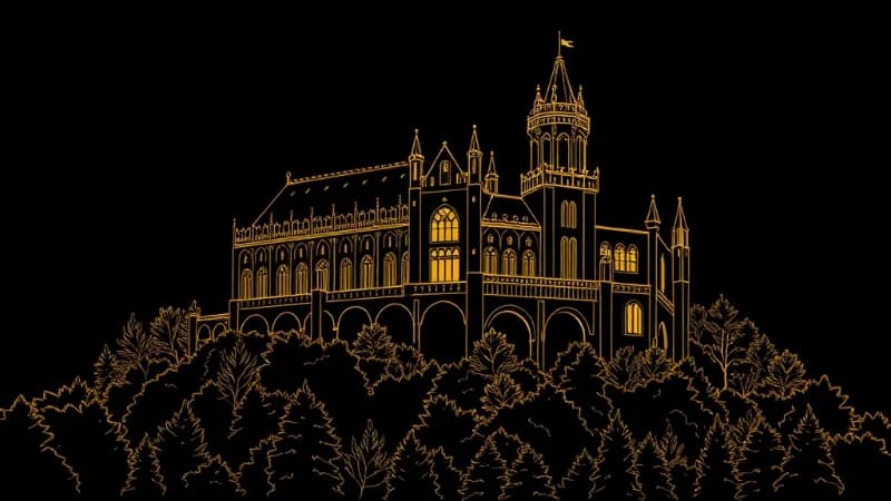AI Gilded Line Art Masterpiece Image Generator